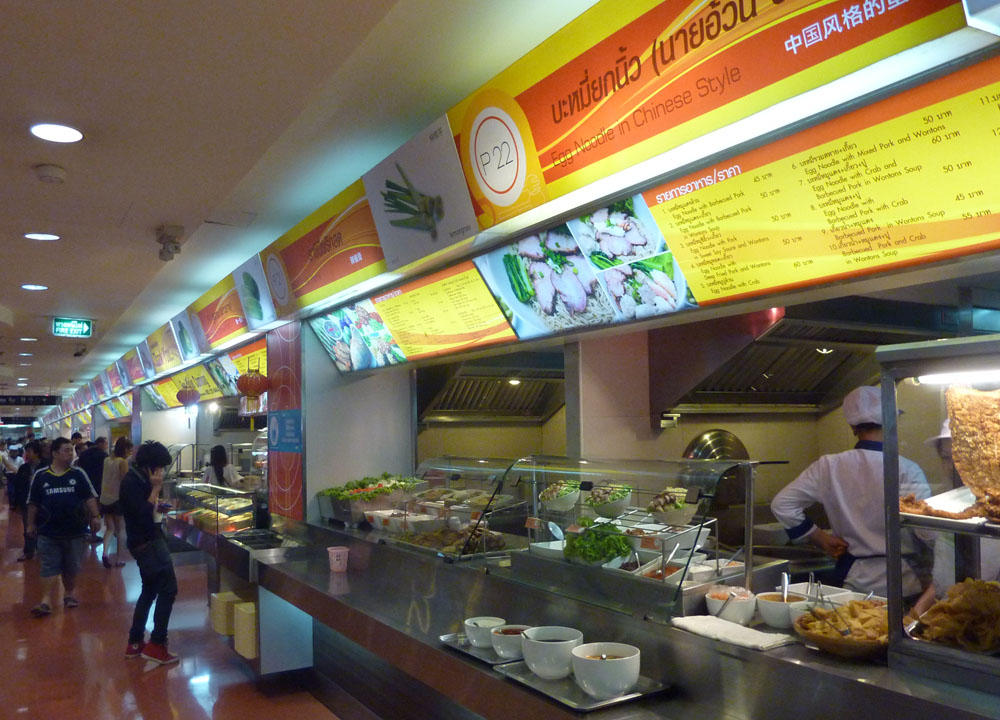 Shopping At Food Mall